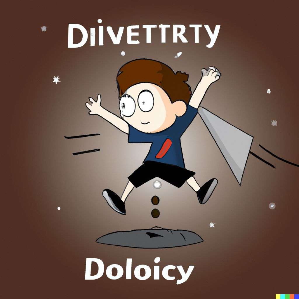 the discovery of gravity, cartoon, chibi